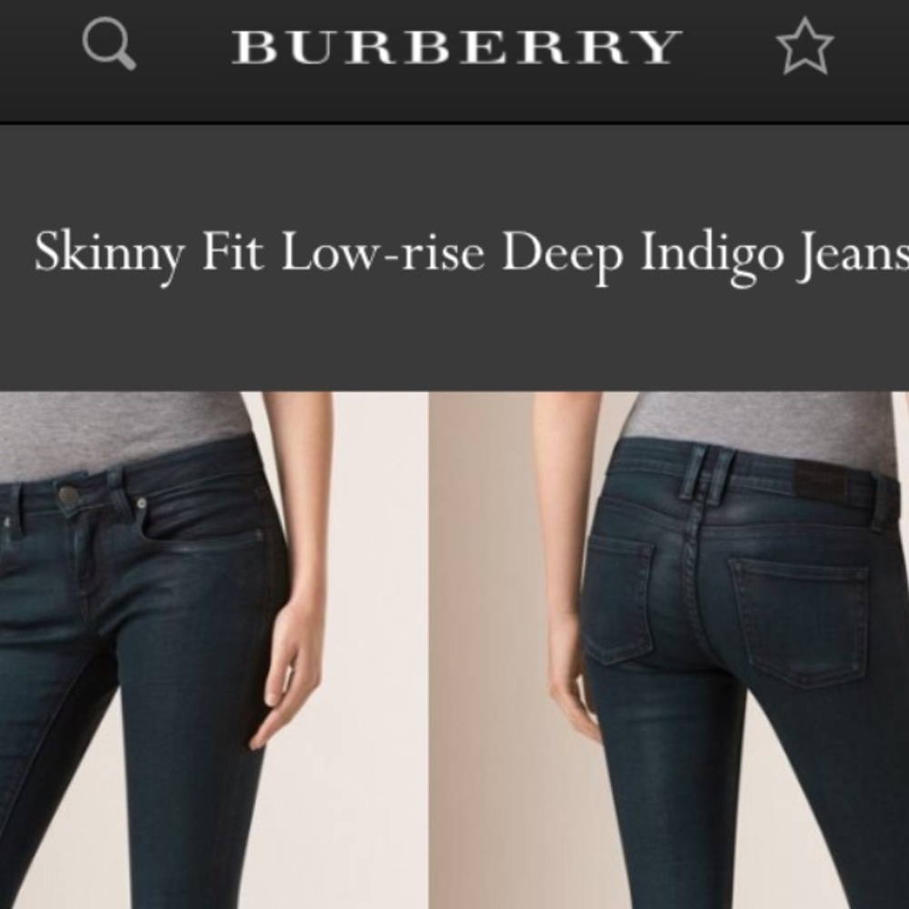 Burberry skinny jeans